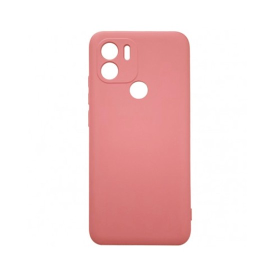 Capa de Silicone com Moldura de Câmera para Xiaomi Redmi A1 Plus Rosa